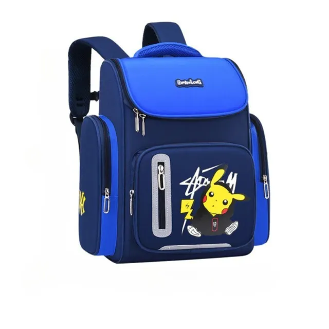 Children's school bag with the motif of Pokemon Pikachu pikachu blue big