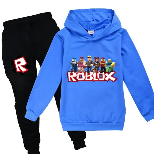 Dziecięcy dres Roblox Build a8-blue-black 3-4-roky