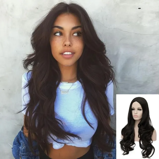 Sexy dark black women's wig