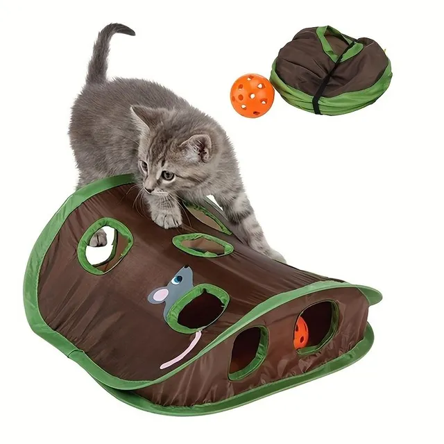 Interactive toy for cats for hide-and-seek