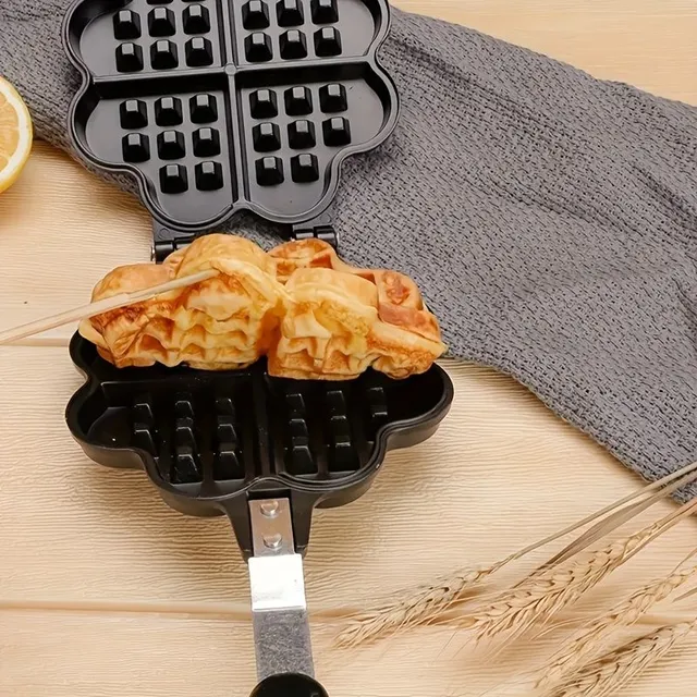 Heart shaped waffle maker - for easy and fun baking waffles, perfect gift for sweet lovers