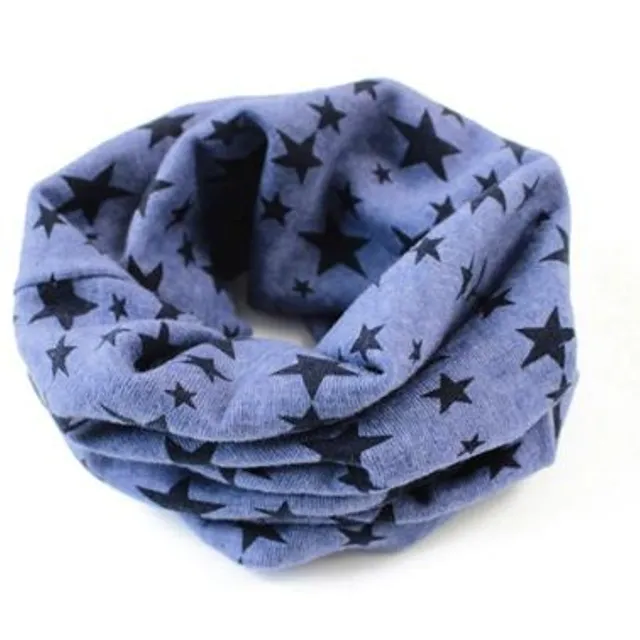 Children's fashion scarf with stars - 7 colours