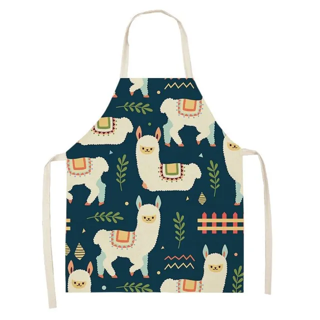 Cute apron for kitchen with Lama Kerri