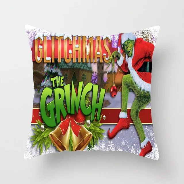 Vánoční praktický povlak na polštář s potiskem Grinch