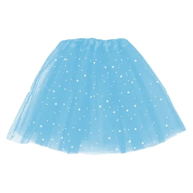 Dětská barevná sukně s flitry