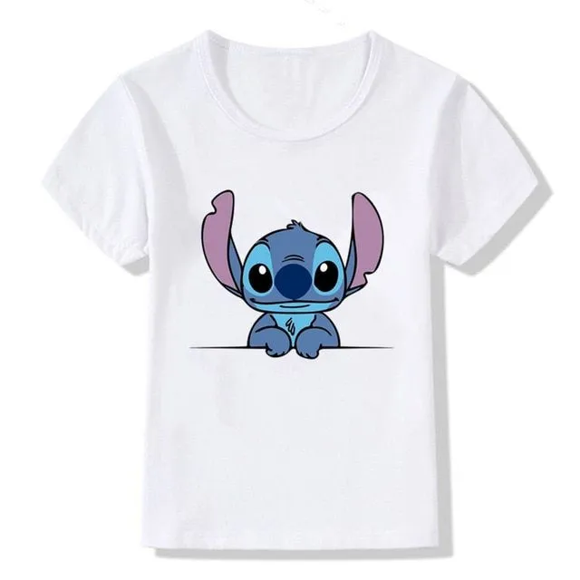 T-shirt per bambini con stampe di simpatici coniglietti