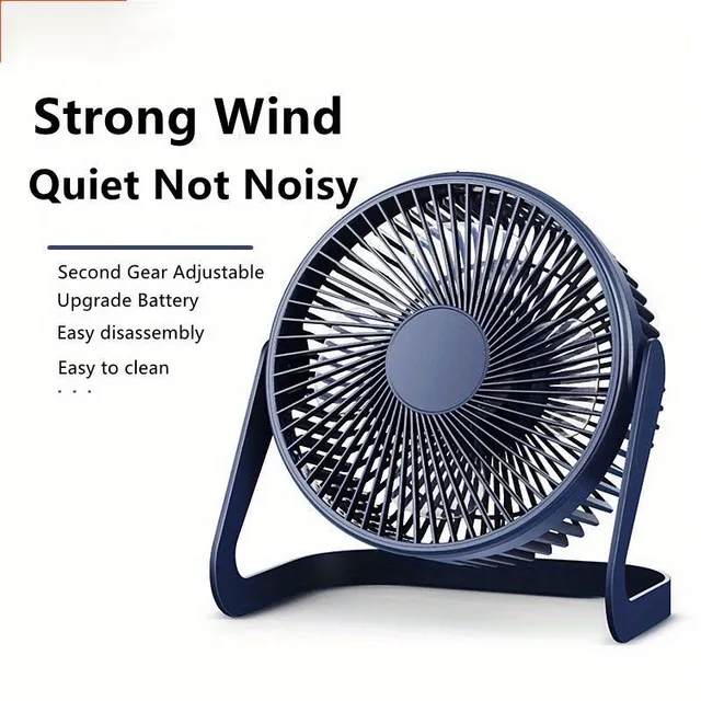 Compact USB table fan for cool breeze - quiet and adjustable