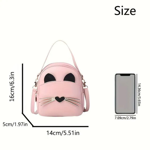 Fashion crossbody bag with cartoon printing