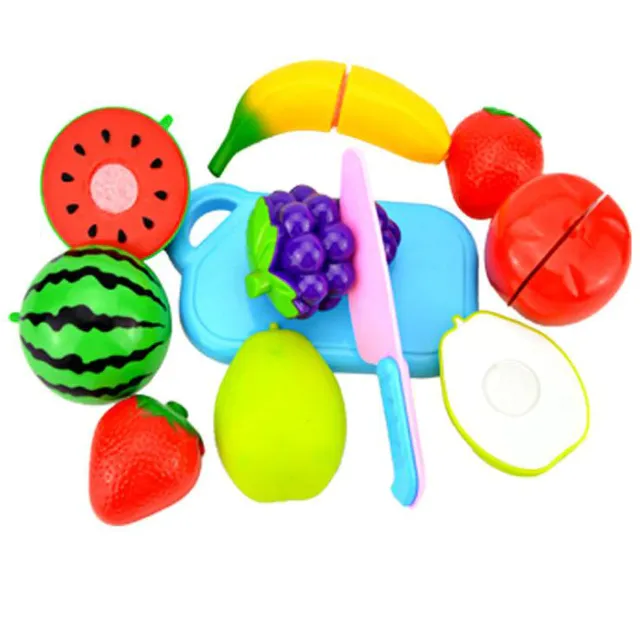 Set de jucărie pentru copii - Fructe și legume din plastic