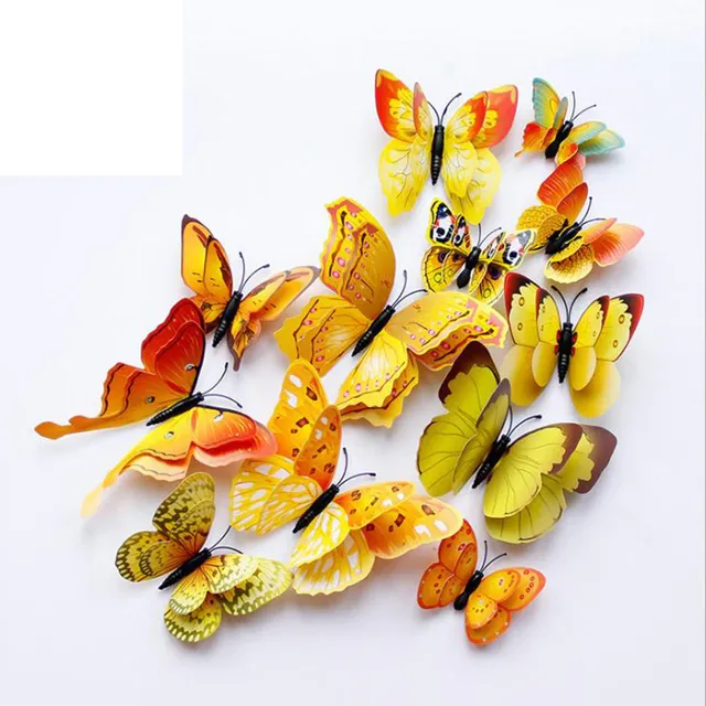 Set de papioane decorative colorate - 12 bucăți