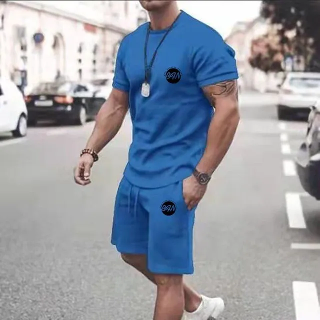 Men's summer clothing set - shorts and t-shirt