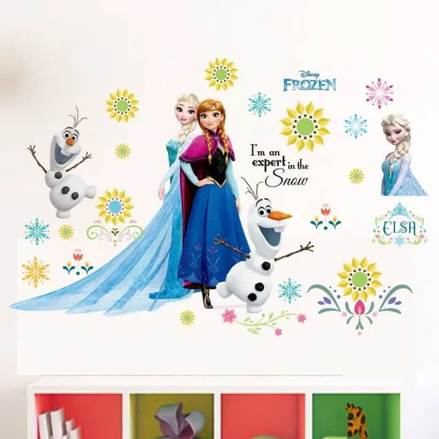 Wall sticker Elsa Anna | Ice Kingdom