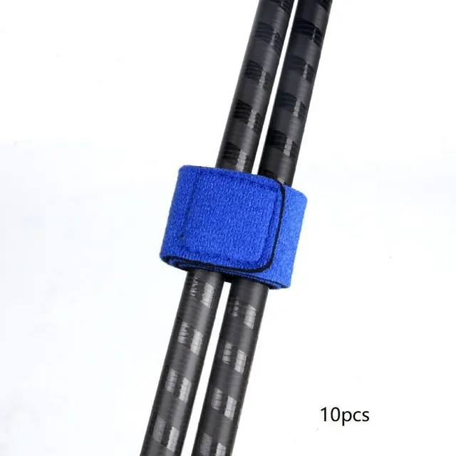 Flexible Velcro straps for fishing rods