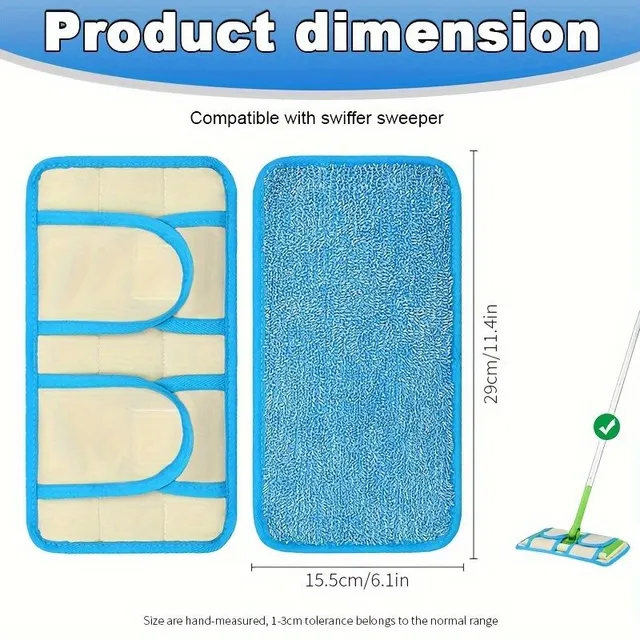 Compact portable mop with sponge for easy cleaning of glass and household