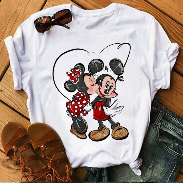 Dámske moderné tričko Mickey Mouse Burch