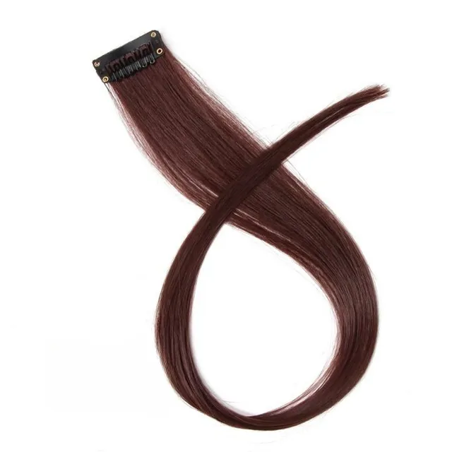 The spring of synthetic hair on the clip - different colors