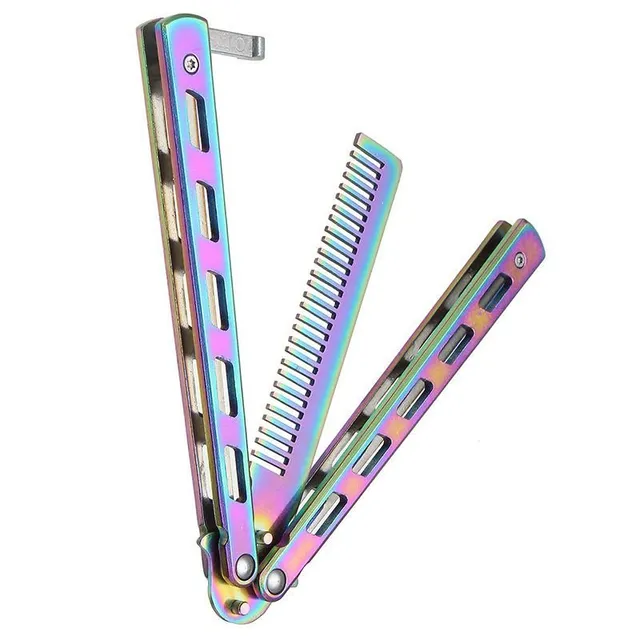 Stylish folding comb made of stainless steel