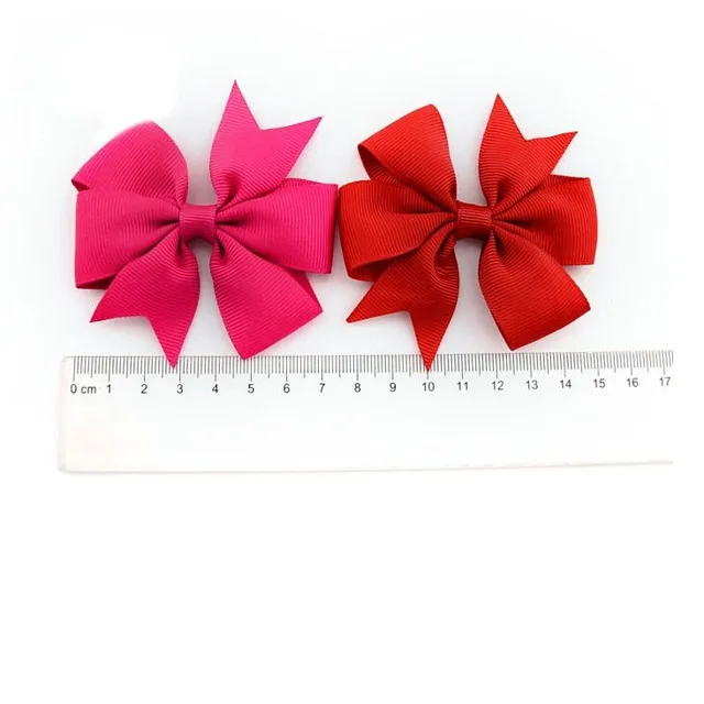 Set of coloured bows with rack