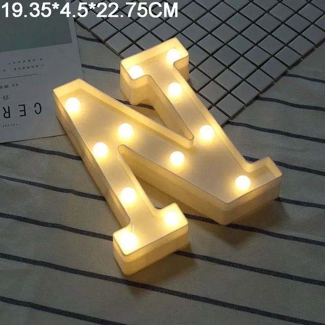 LED light letters