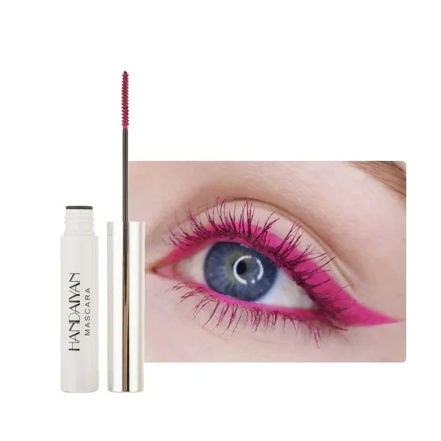 Color mascara with long-lasting effect Fast-dry mascara with color effect on the extension of algae