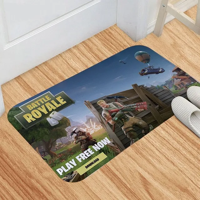 Stylish anti-slip mat with computer game motif DD001-09