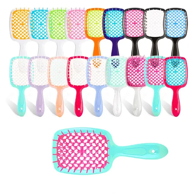 Professional hair brush against static energy - several color variants