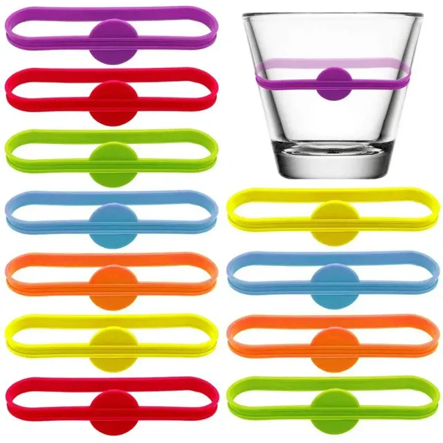 6 pieces silicone glasses strip with marking