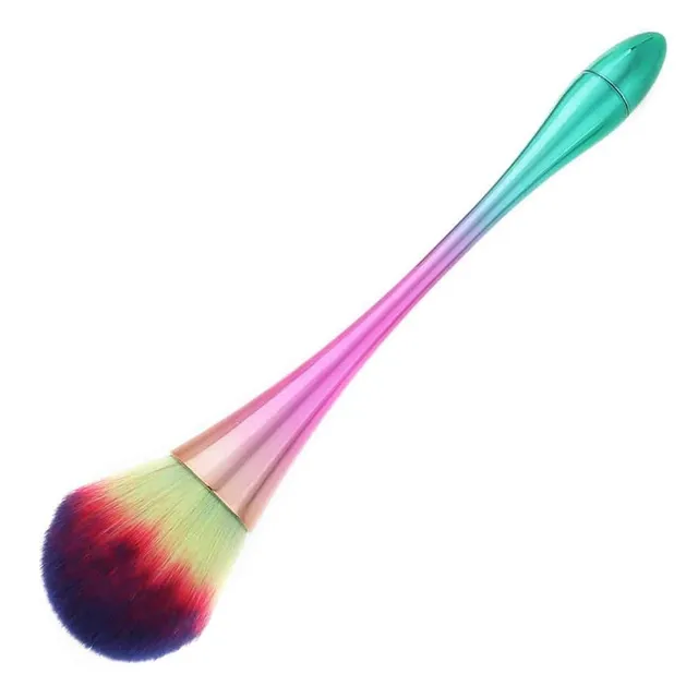 Colored makeup brushes