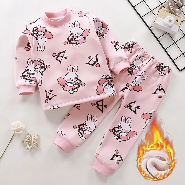 Children's cute pajamas for cold nights