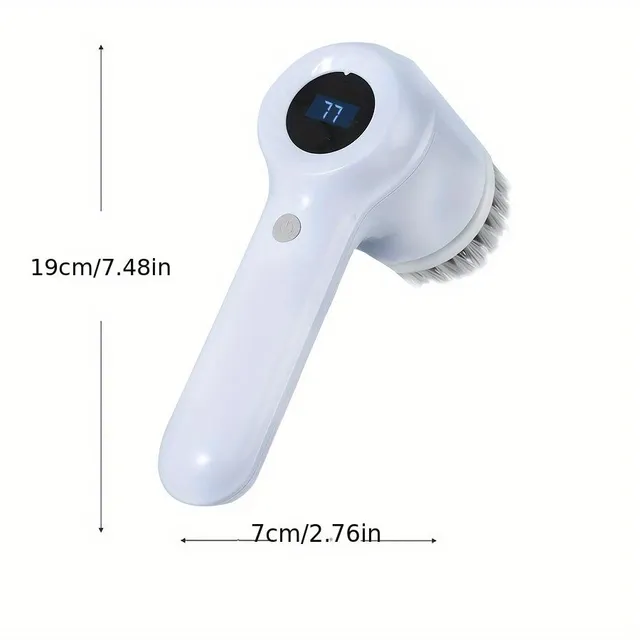 Wireless electric cleaning brush 5v1 with 5 replaceable adapters - waterproof and rechargeable