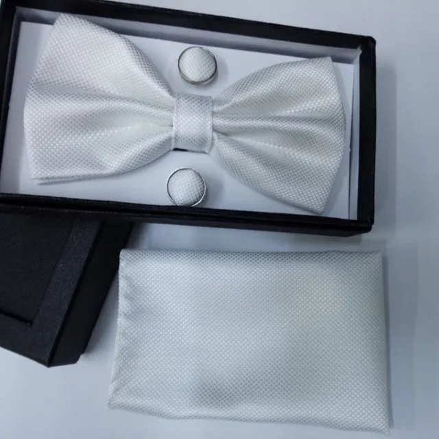 Luxury bow tie with handkerchief Gentle