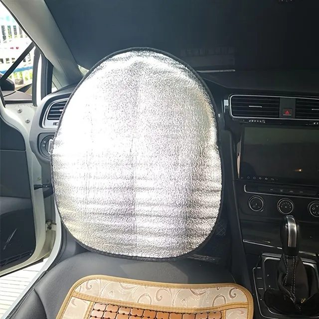 Universal steering wheel screen against the sun for all SUVs, trucks and cars - Protect the interior and hands from the heat!