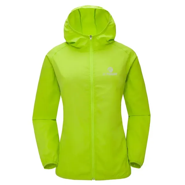 Windproof cycling jacket with reflective elements and UV protection