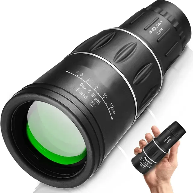 High-performance 16X52 monocular telescope with high resolution