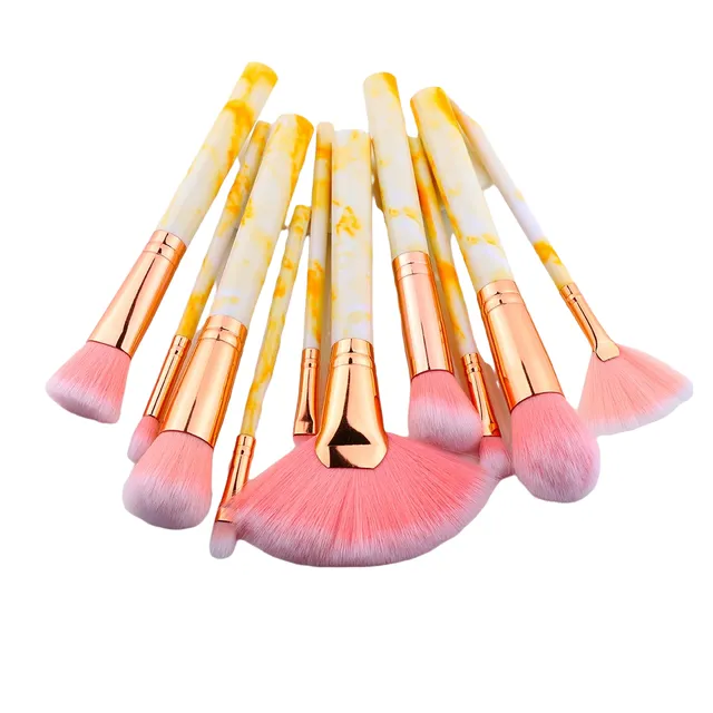 Set of brushes for make-up 10 pcs