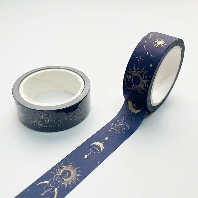 Originálna moderná štýlová dekoratívna komfortná samolepiaca páska na dekoráciu zošitku