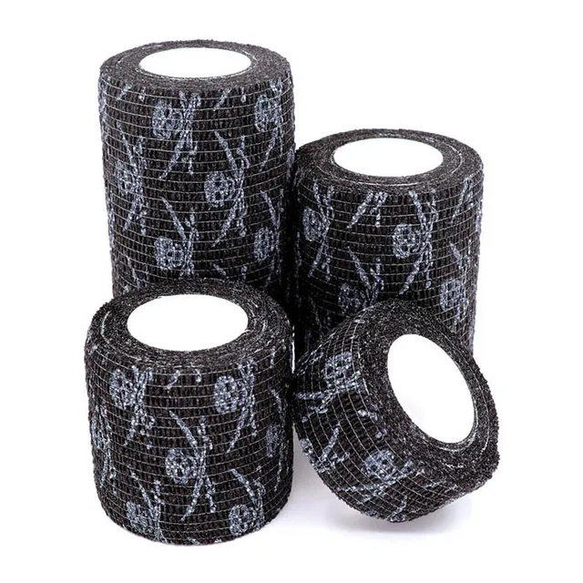 Self-adhesive elastic bandage with printing