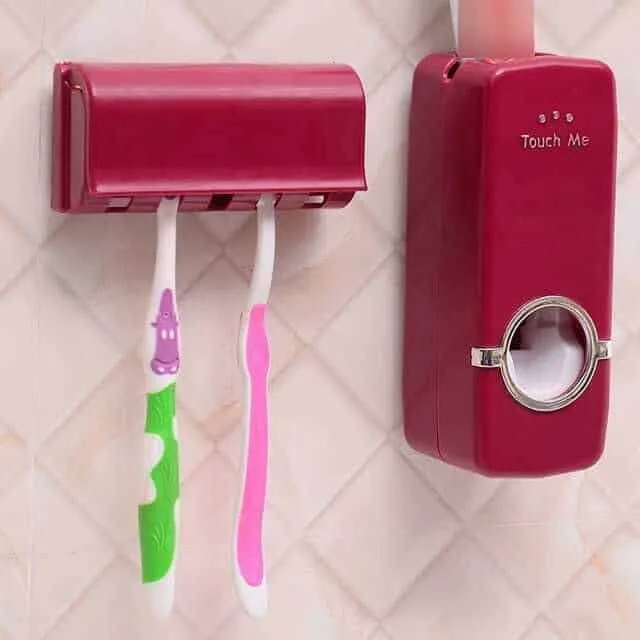 Bathroom set © Toothbrush holder, Automatic toothpaste dispenser
