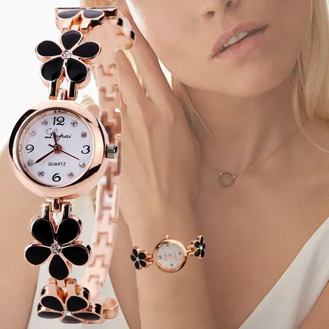 Women's Watch with Flowers