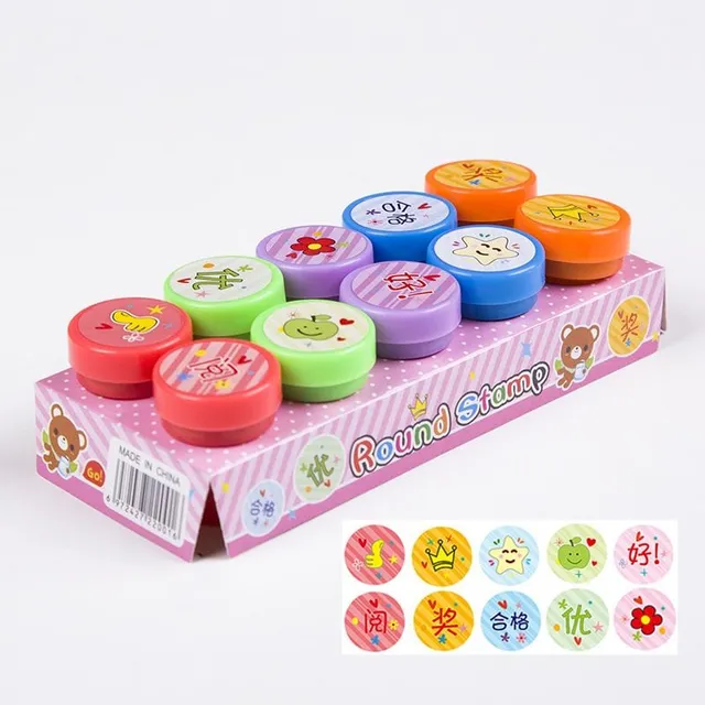 Children's set of picture stamps - 10 pcs