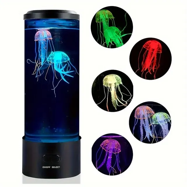 Electric Lava Lamp with Jellyfish