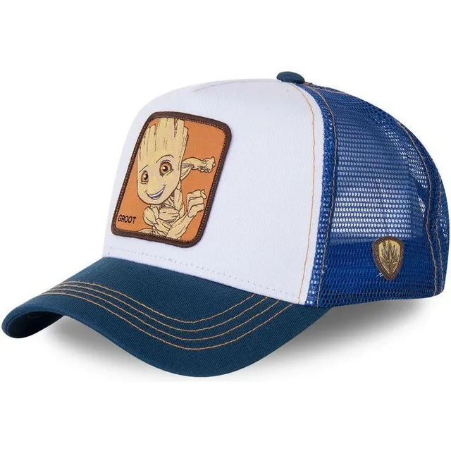 Unisex baseball cap with motifs of animated characters GROOT BLUE