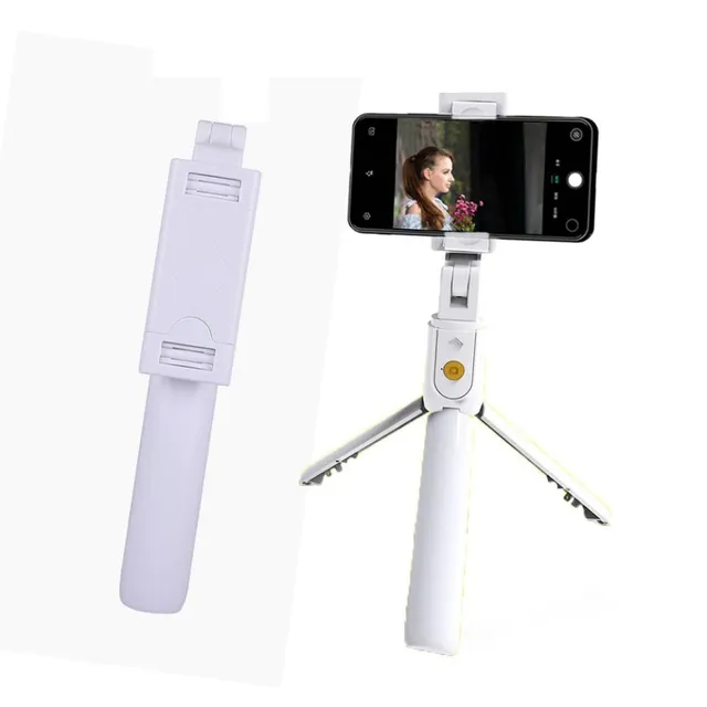 Selfie stick with tripod and Bluetooth connection