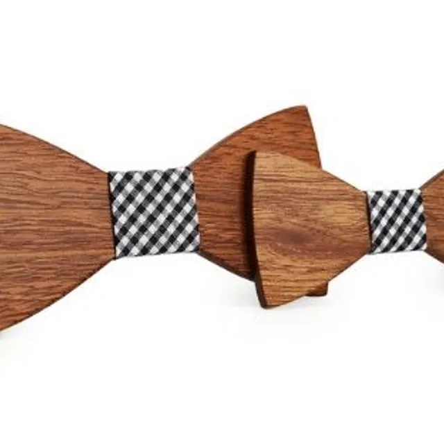 Wooden bow tie - men's + children's - 10 variants