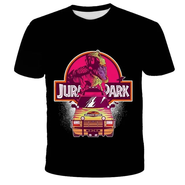 Tricou pentru copii cu mâneci scurte și imprimeu Jurassic World