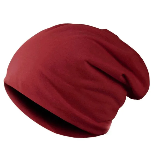 Unisex winter cap Flake wine-red