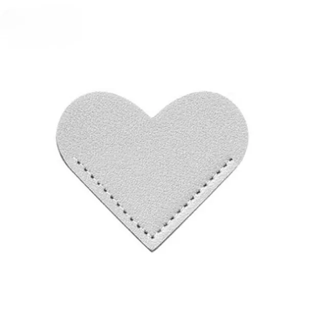 Practical hand-stitched leather bookmark in heart design - more colours Ibrahim