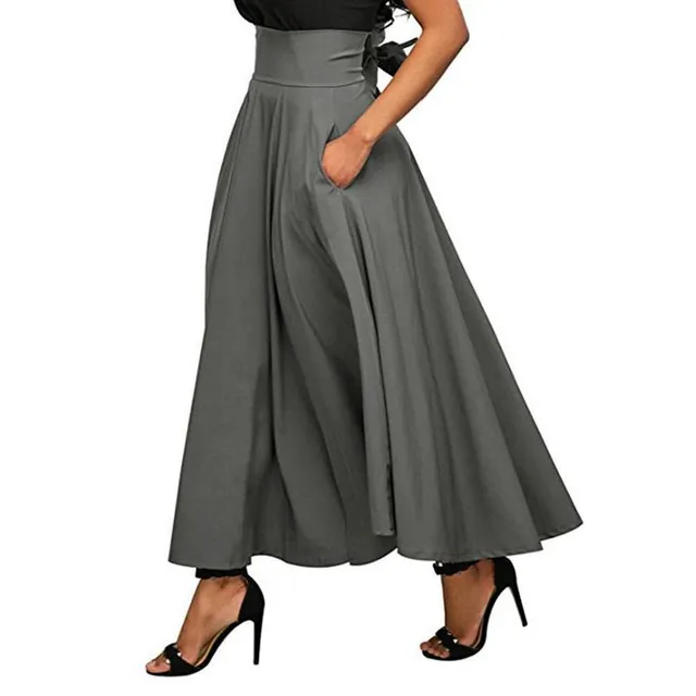 Women's long skirt with pocket Almira