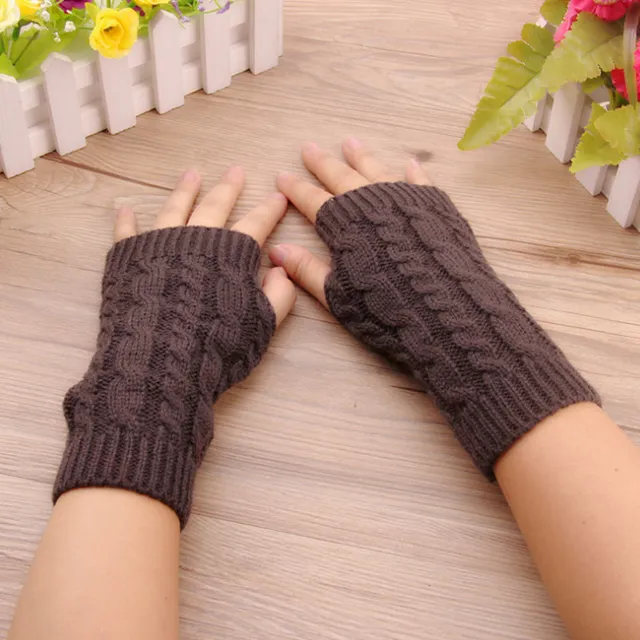 Dámské bezprsté pletené rukavice - 5 barev