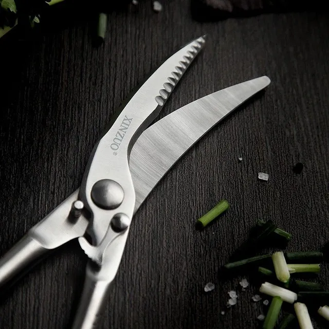 Stainless steel kitchen scissors